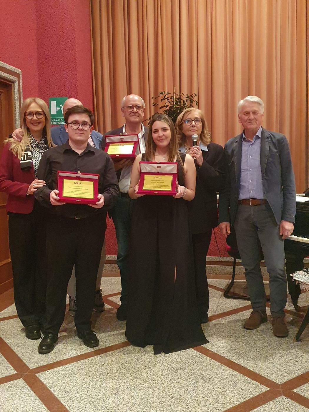 Il Soprano Alice Gavagnin e il Pianista Alexandru Daniel Onu premiati da SoliS dopo il concerto